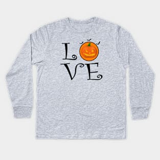 Love Halloween Kids Long Sleeve T-Shirt